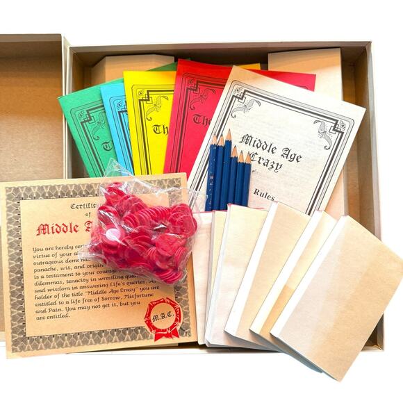 Middle Age Crazy Game Works 1985 Vintage - Picture 2 of 4